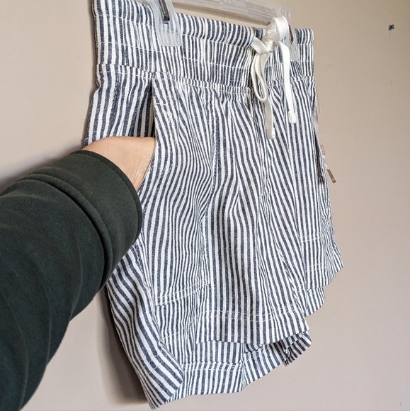 NWT Denver Hayes Linen Blend Striped Shorts - Picture 5 of 12